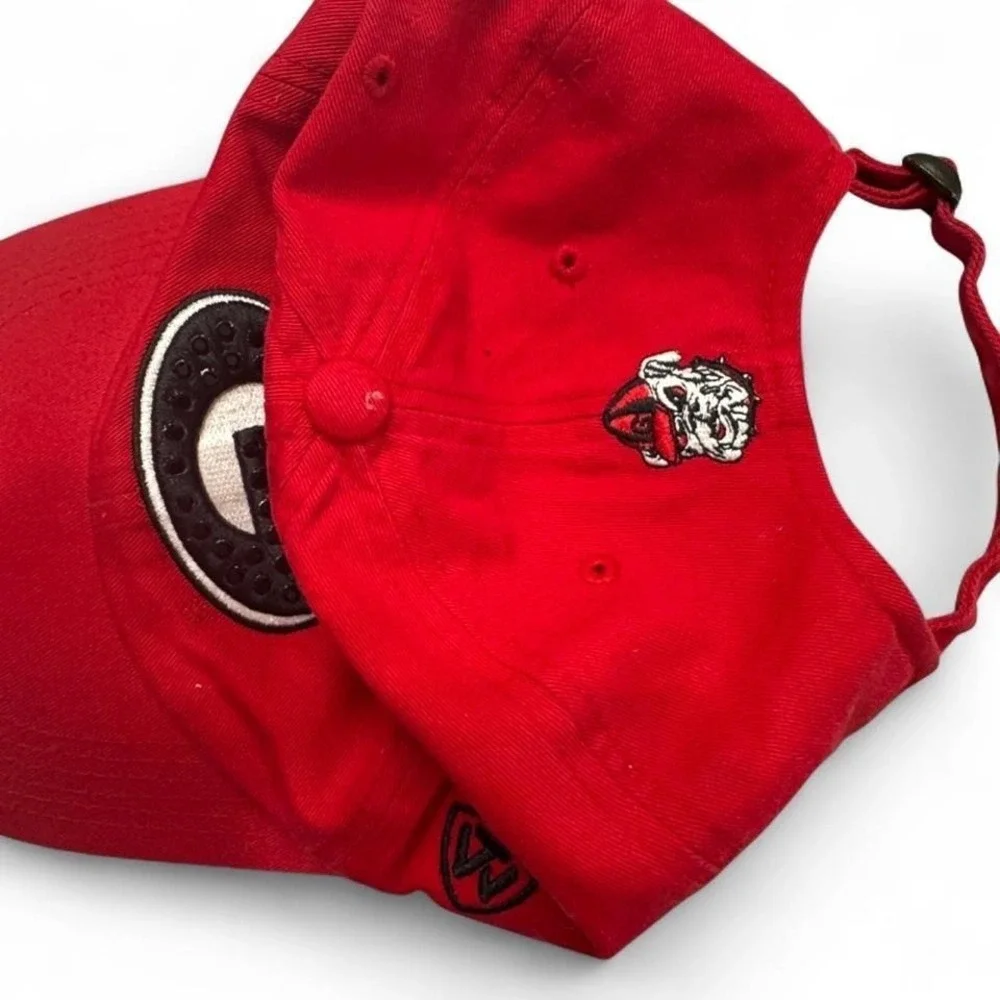 Georgia Bulldogs College Red Rhinestone‎ Logo Women's Baseball Cap Game Day NCAA